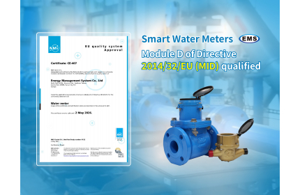 Smart Water Meters Module D of Directive 2014/32/EU (MID) qualified